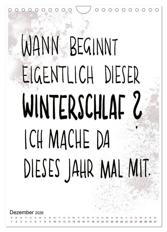 Produktbild: Angesagtes-Spr&uuml;che f&uuml;r alle Lebenslagen (Wandkalender 2026 DIN A4 hoch), CALVENDO Monatskalender