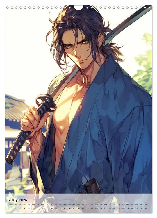 Produktbild: Seductive Anime Men (Wall Calendar 2026 DIN A3 portrait), CALVENDO 12 Month Wall Calendar
