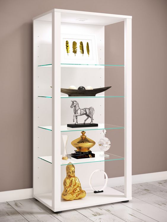 Produktbild: Holz Glas Stand Vitrine Sammelvitrine Glasol lll