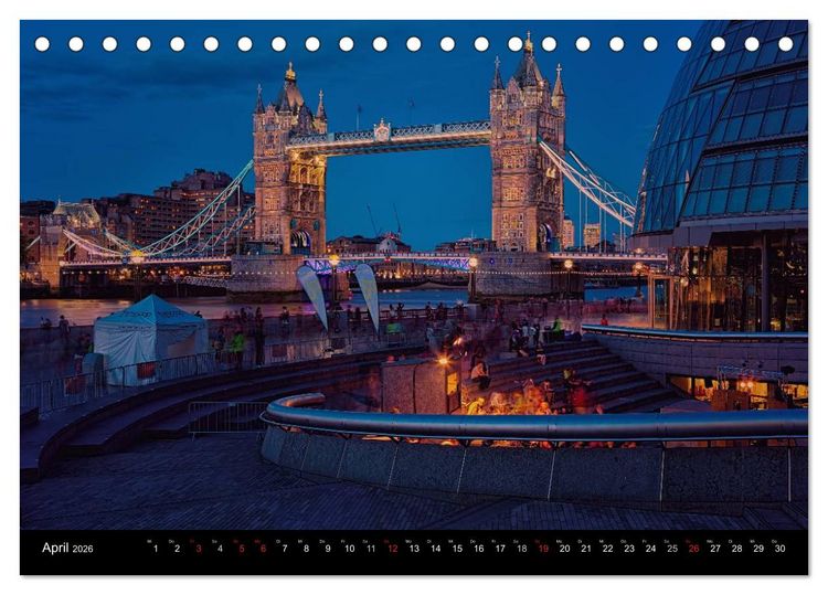 Produktbild: Weltmetropole London (Tischkalender 2026 DIN A5 quer), CALVENDO Monatskalender