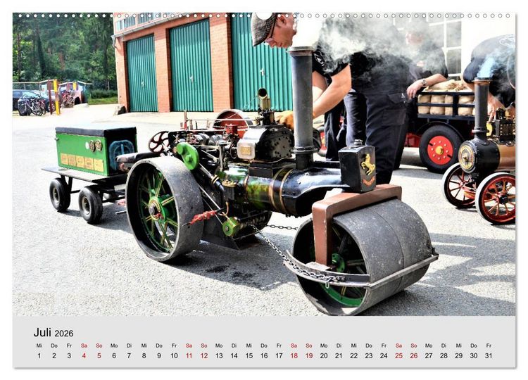 Produktbild: Oldtimer-Dampffahrzeuge. Historische Dampf- und Hei&szlig;luftfahrzeuge (hochwertiger Premium Wandkalender 2026 DIN A2 quer), Kunstdruck in Hochglanz
