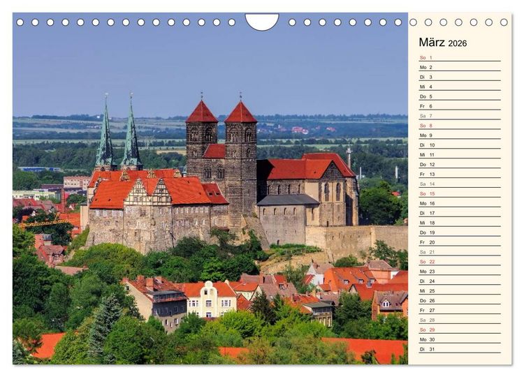 Produktbild: Quedlinburg - Welterbestadt im Harz (Wandkalender 2026 DIN A4 quer), CALVENDO Monatskalender