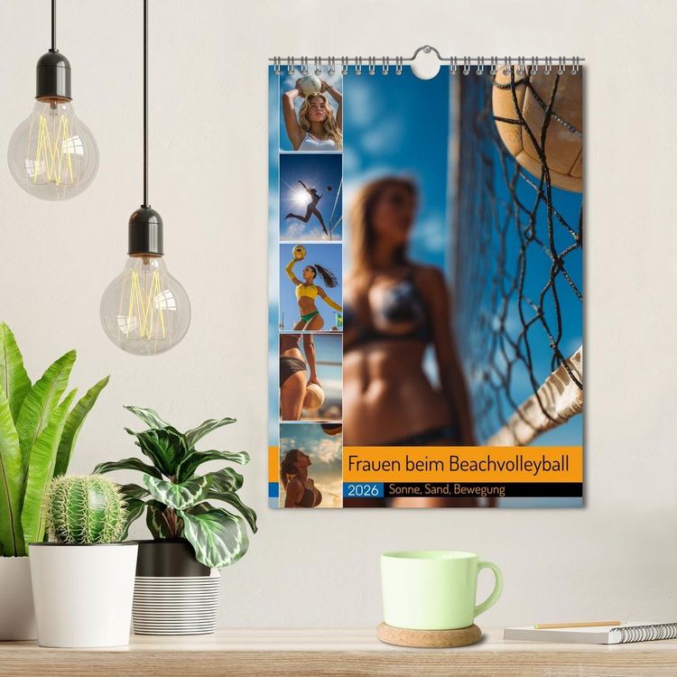 Produktbild: Frauen beim Beachvolleyball - Sonne, Sand, Bewegung (Wandkalender 2026 DIN A4 hoch), CALVENDO Monatskalender