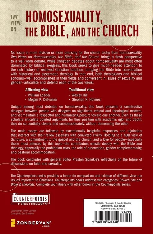 Produktbild: The Two Views on Homosexuality, the Bible, and the Church