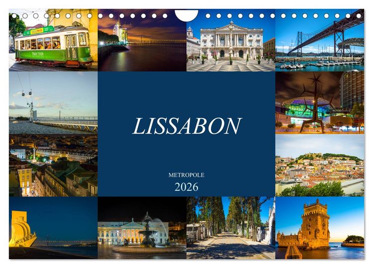Produktbild: Metropole Lissabon (Wandkalender 2026 DIN A4 quer), CALVENDO Monatskalender