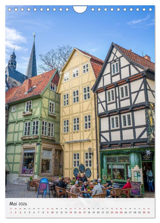 Produktbild: Quedlinburg - Welterbestadt und Tor zum Harz (Wandkalender 2026 DIN A4 hoch), CALVENDO Monatskalender