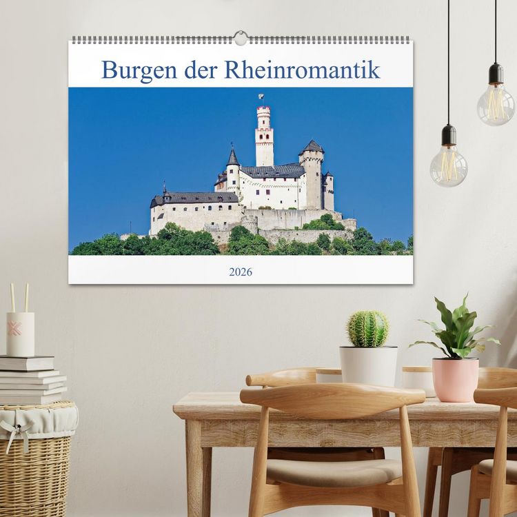 Produktbild: Burgen der Rheinromantik (Wandkalender 2026 DIN A2 quer), CALVENDO Monatskalender