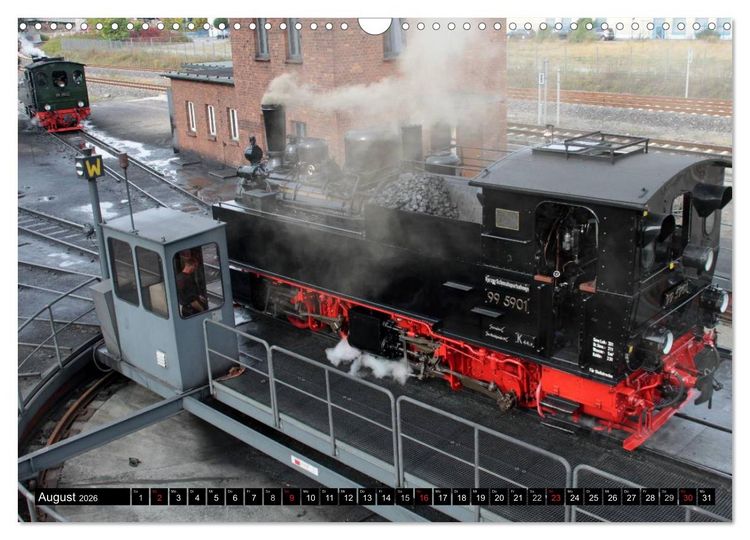 Produktbild: Die Brockenbahn - Mit Volldampf durch den Harz (Wandkalender 2026 DIN A3 quer), CALVENDO Monatskalender