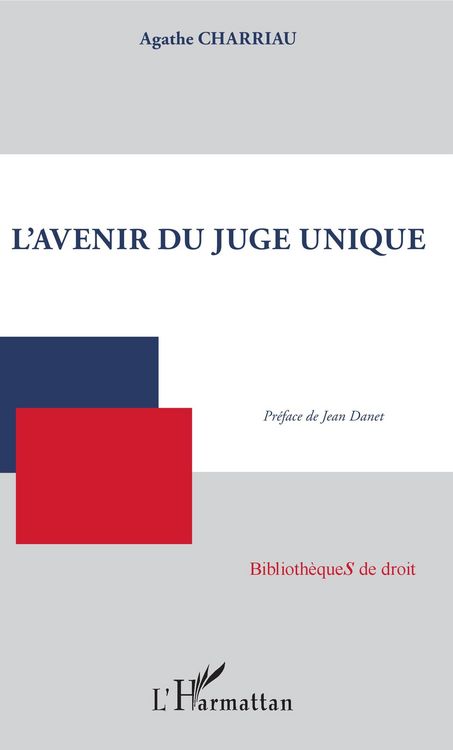 Produktbild: L'avenir du juge unique