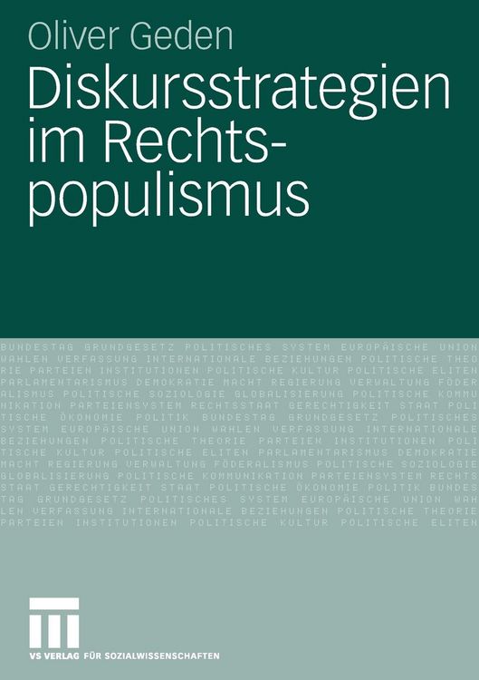 Produktbild: Diskursstrategien im Rechtspopulismus