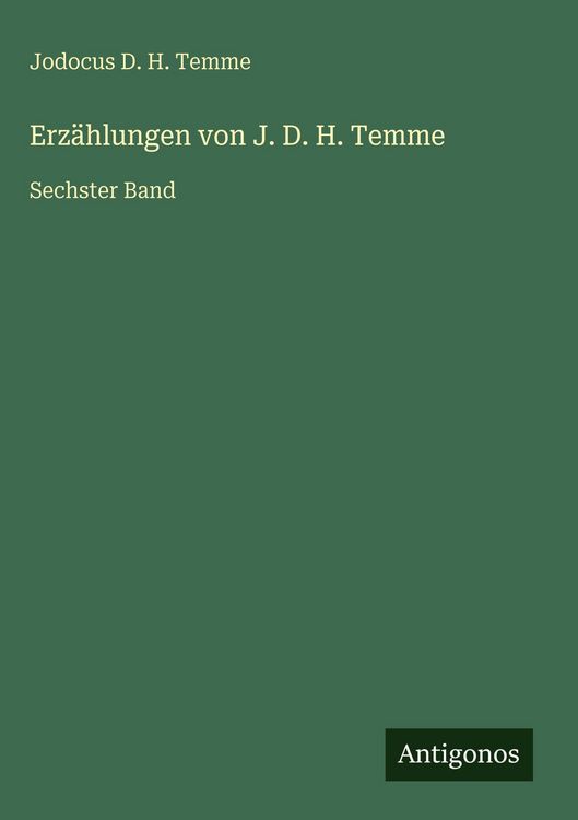 Produktbild: Erz&auml;hlungen von J. D. H. Temme