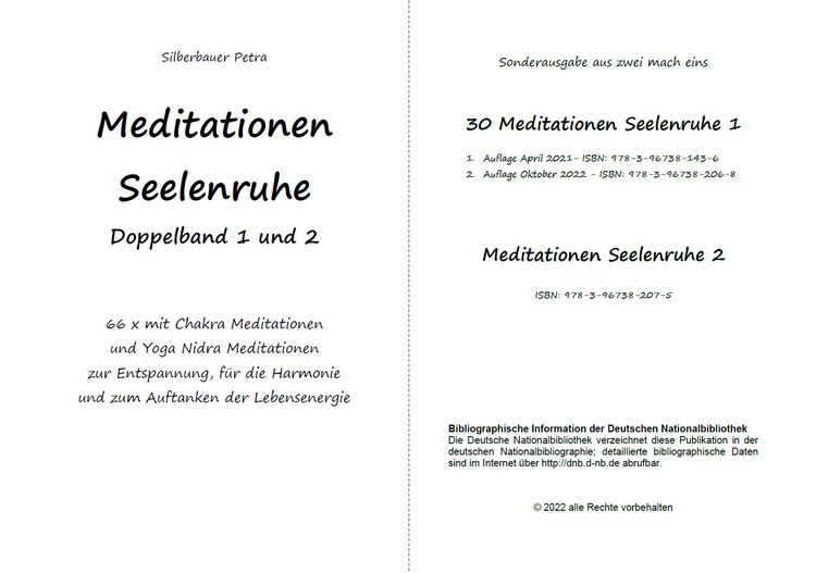 Produktbild: Meditationen Seelenruhe Doppelband 1 und 2