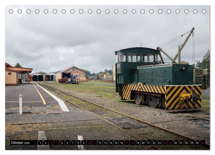 Produktbild: Eisenbahn in Neuseeland (Tischkalender 2026 DIN A5 quer), CALVENDO Monatskalender