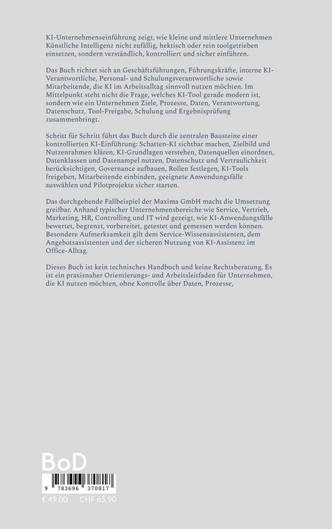Produktbild: KI-Unternehmenseinf&uuml;hrung