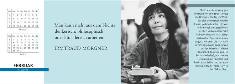 Produktbild: Der literarische Premium-Tischplaner 2027 - Wochenkalender mit Zitaten und Biografien ausgew&auml;hlter Autorinnen und Autoren
