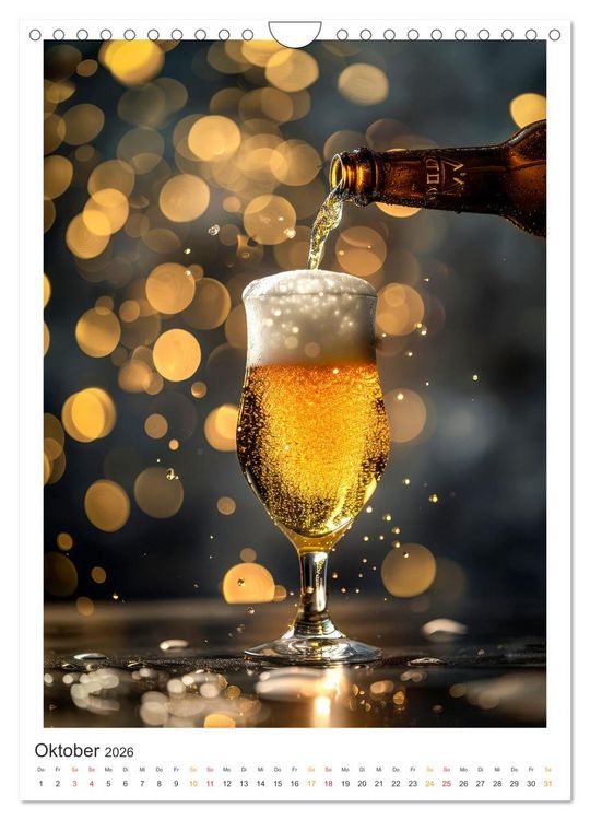 Produktbild: Cooles Bier - K&ouml;stliches aus der Natur. (Wandkalender 2026 DIN A4 hoch), CALVENDO Monatskalender