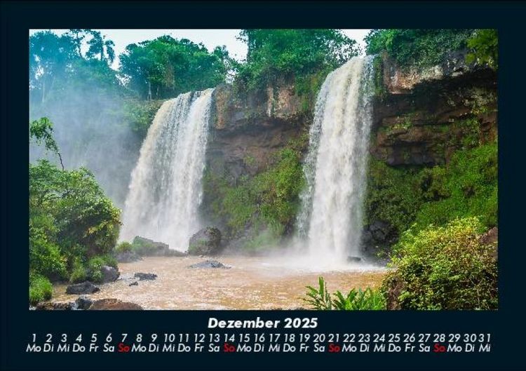 Produktbild: Wasserf&auml;lle 2025 Fotokalender DIN A5