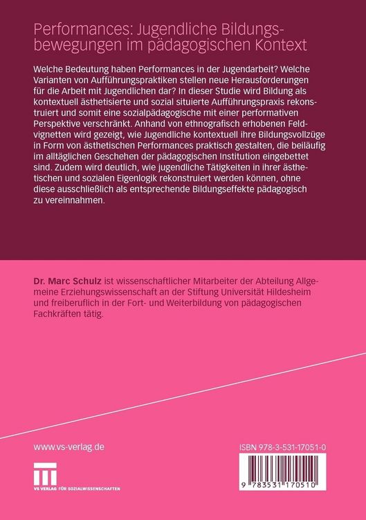 Produktbild: Performances: Jugendliche Bildungsbewegungen im p&auml;dagogischen Kontext