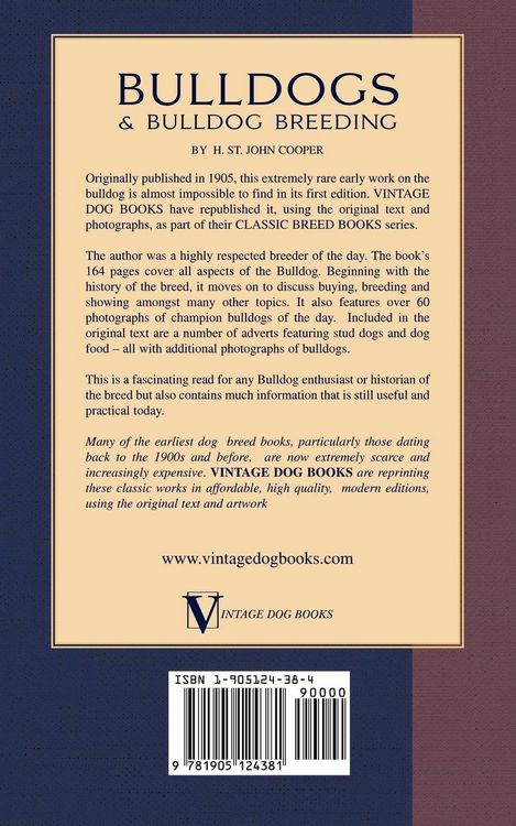 Produktbild: Bulldogs and Bulldog Breeding (A Vintage Dog Books Breed Classic)