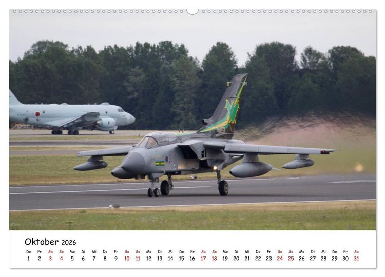 Produktbild: Milit&auml;rjets Panavia Tornado (hochwertiger Premium Wandkalender 2026 DIN A2 quer), Kunstdruck in Hochglanz