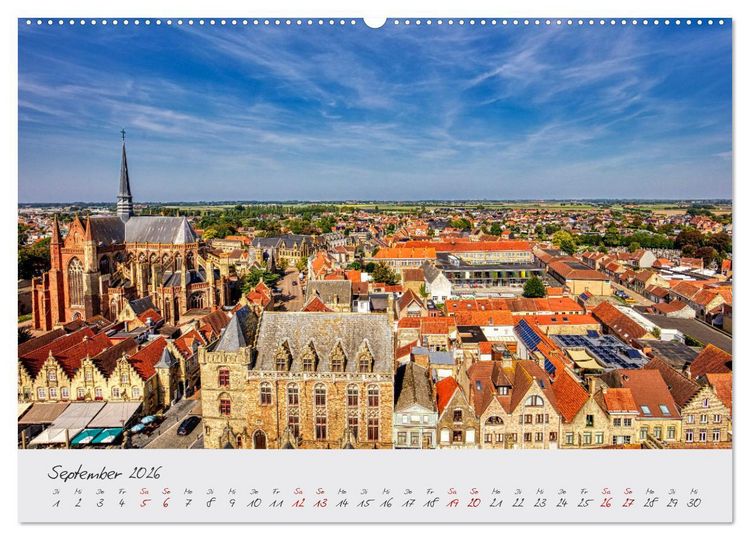 Produktbild: Belgien - Grafschaft Flandern (hochwertiger Premium Wandkalender 2026 DIN A2 quer), Kunstdruck in Hochglanz