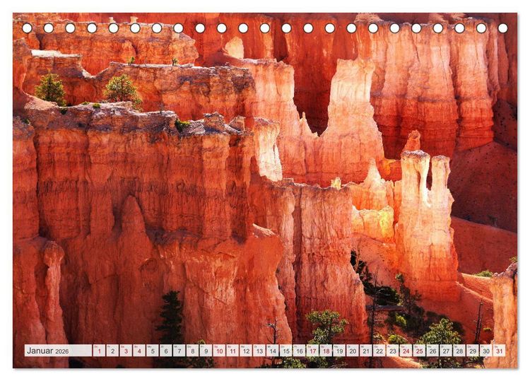 Produktbild: Bryce Canyon, Wunder der Natur (Tischkalender 2026 DIN A5 quer), CALVENDO Monatskalender