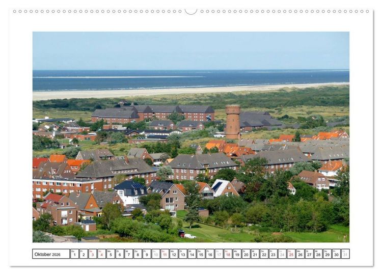 Produktbild: Borkum - Ostfriesische Insel mit Charme (Wandkalender 2026 DIN A2 quer), CALVENDO Monatskalender