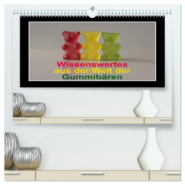 Produktbild: Wissenswertes aus der Welt der Gummib&auml;ren (hochwertiger Premium Wandkalender 2026 DIN A2 quer), Kunstdruck in Hochglanz