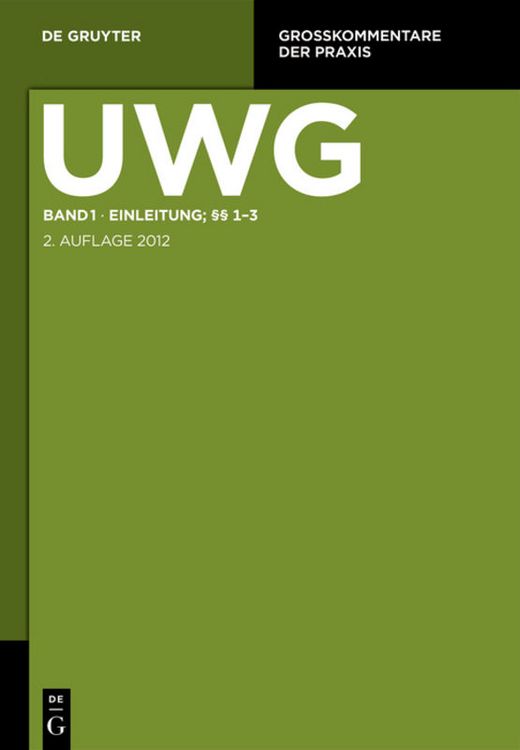 Produktbild: Einleitung; &sect;&sect; 1-3
