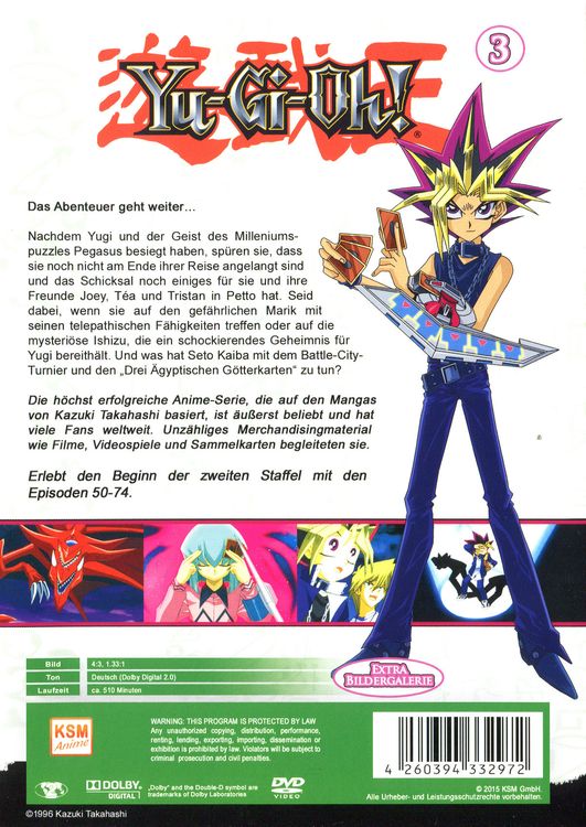 Produktbild: Yu-Gi-Oh! 3 - Staffel 2.1/Episode 50-74 [5 DVDs]