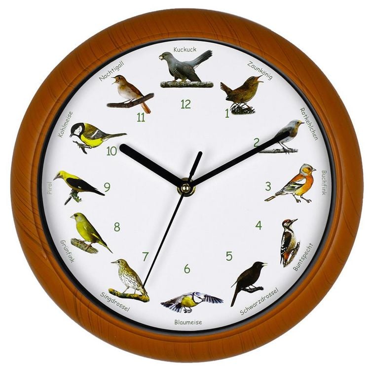 Produktbild: Wanduhr Vogelstimmen