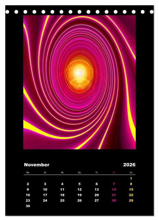 Produktbild: Energie-Spiralen 2026 (Tischkalender 2026 DIN A5 hoch), CALVENDO Monatskalender