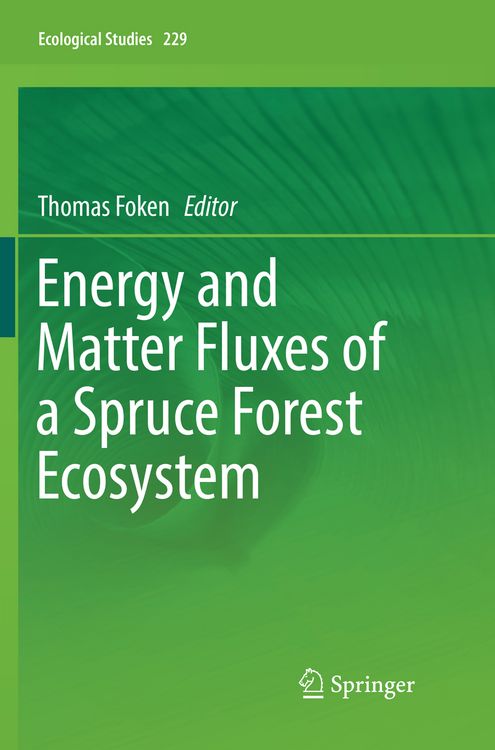 Produktbild: Energy and Matter Fluxes of a Spruce Forest Ecosystem
