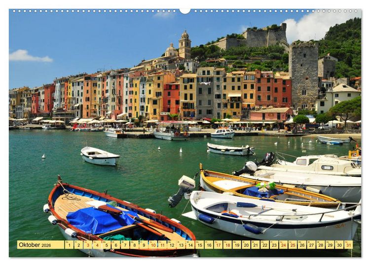 Produktbild: Cinque Terre - die bunten D&ouml;rfer Liguriens (hochwertiger Premium Wandkalender 2026 DIN A2 quer), Kunstdruck in Hochglanz