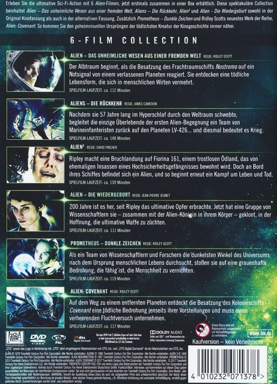 Produktbild: Alien 1-6 [6 DVDs]