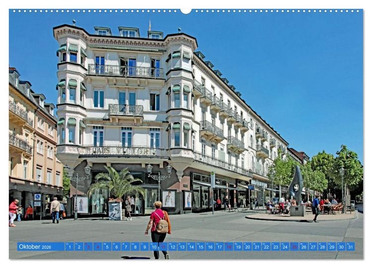 Produktbild: So sch&ouml;n ist Baden-Baden (hochwertiger Premium Wandkalender 2026 DIN A2 quer), Kunstdruck in Hochglanz