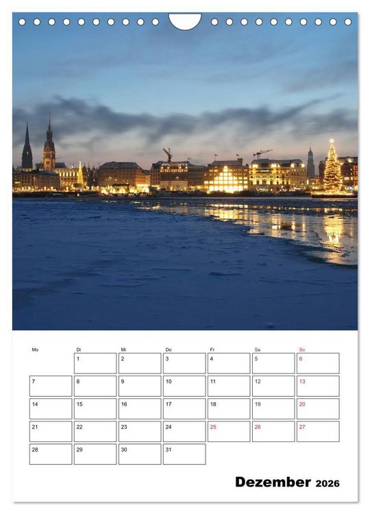 Produktbild: Sch&ouml;nes Hamburg (Wandkalender 2026 DIN A4 hoch), CALVENDO Monatskalender