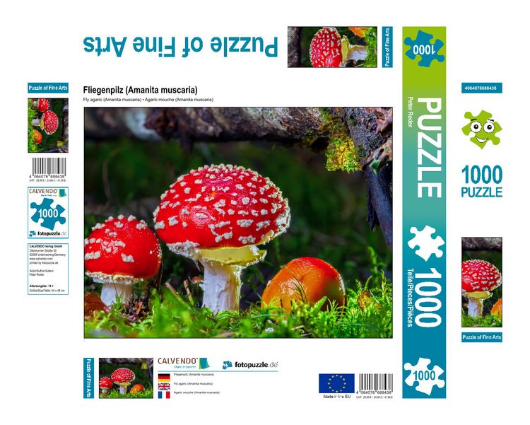 Produktbild: CALVENDO Puzzle Fliegenpilz (Amanita muscaria) 1000 Teile Lege-Gr&ouml;&szlig;e 640 x 480 cm Foto-Puzzle Bild von Peter Roder