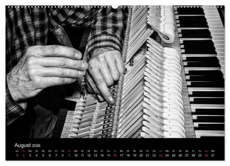 Produktbild: Klavierbau (Wandkalender 2026 DIN A2 quer), CALVENDO Monatskalender