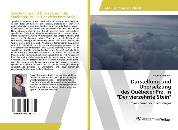 Produktbild: Darstellung und &Uuml;bersetzung des Qu&eacute;becer Frz. in "Der vierzehnte Stein"
