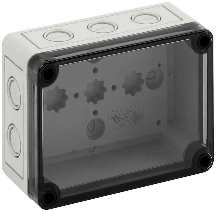 Produktbild: Spelsberg TK PS 1309-6-tm Installations-Geh&auml;use 130 x 94 x 57 Polycarbonat, Polystyrol (EPS) Lichtgrau (RAL 7035) 1 St.