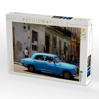 Produktbild: CALVENDO Puzzle Der Oldtimer Mercedes 180 in Havanna | 1000 Teile Lege-Gr&ouml;&szlig;e 64x48cm Foto-Puzzle f&uuml;r gl&uuml;ckliche Stunden