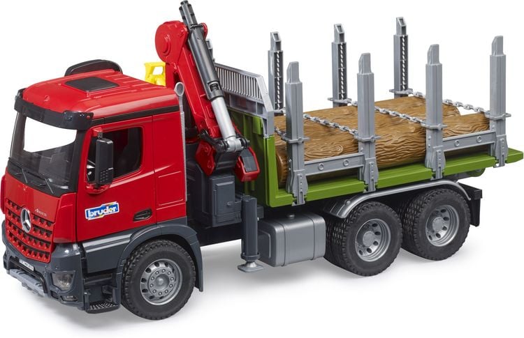 Produktbild: Bruder LKW Modell Mercedes Benz Arocs Holztransporter mit Greifarm Fertigmodell LKW Modell