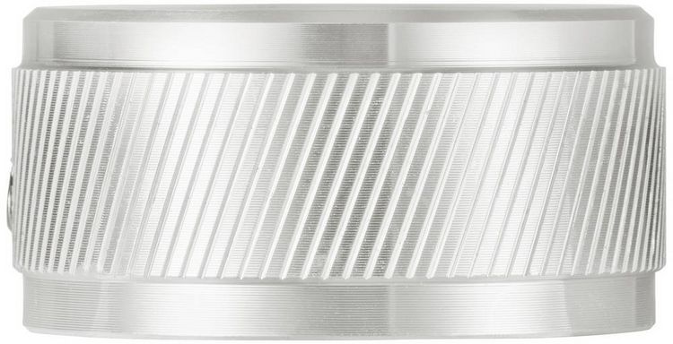 Produktbild: TRU COMPONENTS TC-11613824 Drehknopf mit Knopfmarkierung Silber (&Oslash; x H) 34 mm x 17 mm Aluminium 1 St.