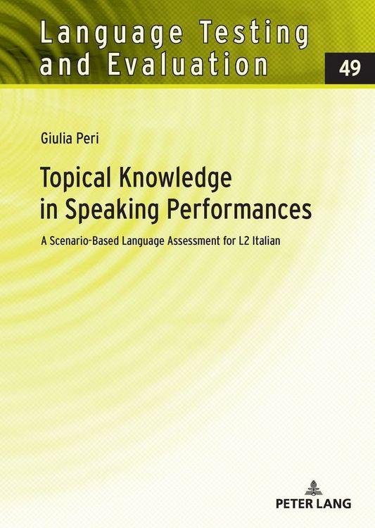 Produktbild: Topical Knowledge in Speaking Performances