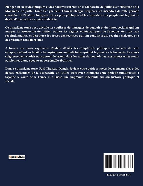 Produktbild: Histoire De La Monarchie De Juillet