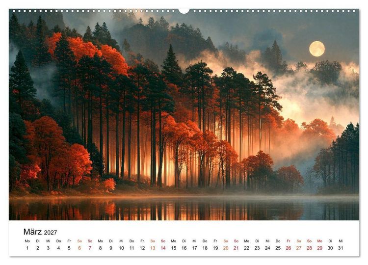 Produktbild: Zeitreise Natur (Wandkalender 2027 DIN A2 quer), CALVENDO Monatskalender