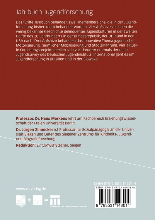 Produktbild: Jahrbuch Jugendforschung