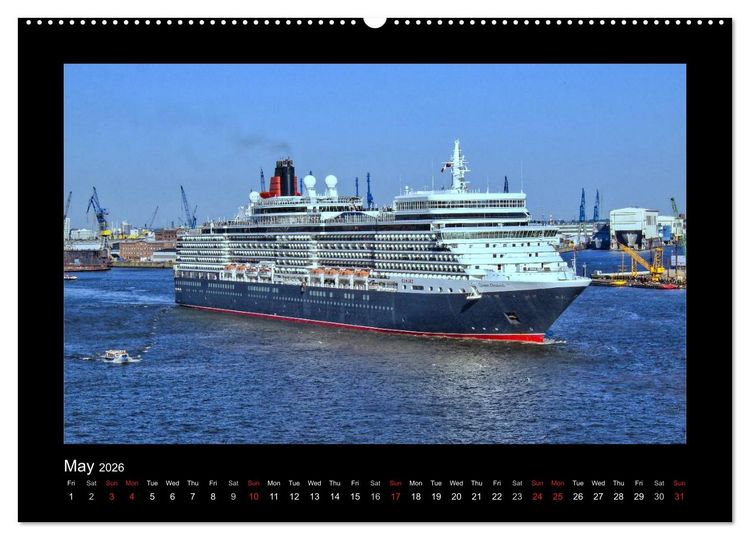 Produktbild: Destination Hamburg 2026 (High Quality Premium Wall Calendar 2026 DIN A2 landscape),CALVENDO 12 Month Wall Calendar