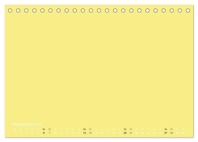 Produktbild: Bastelkalender - Gelb (Tischkalender 2027 DIN A5 quer), CALVENDO Monatskalender